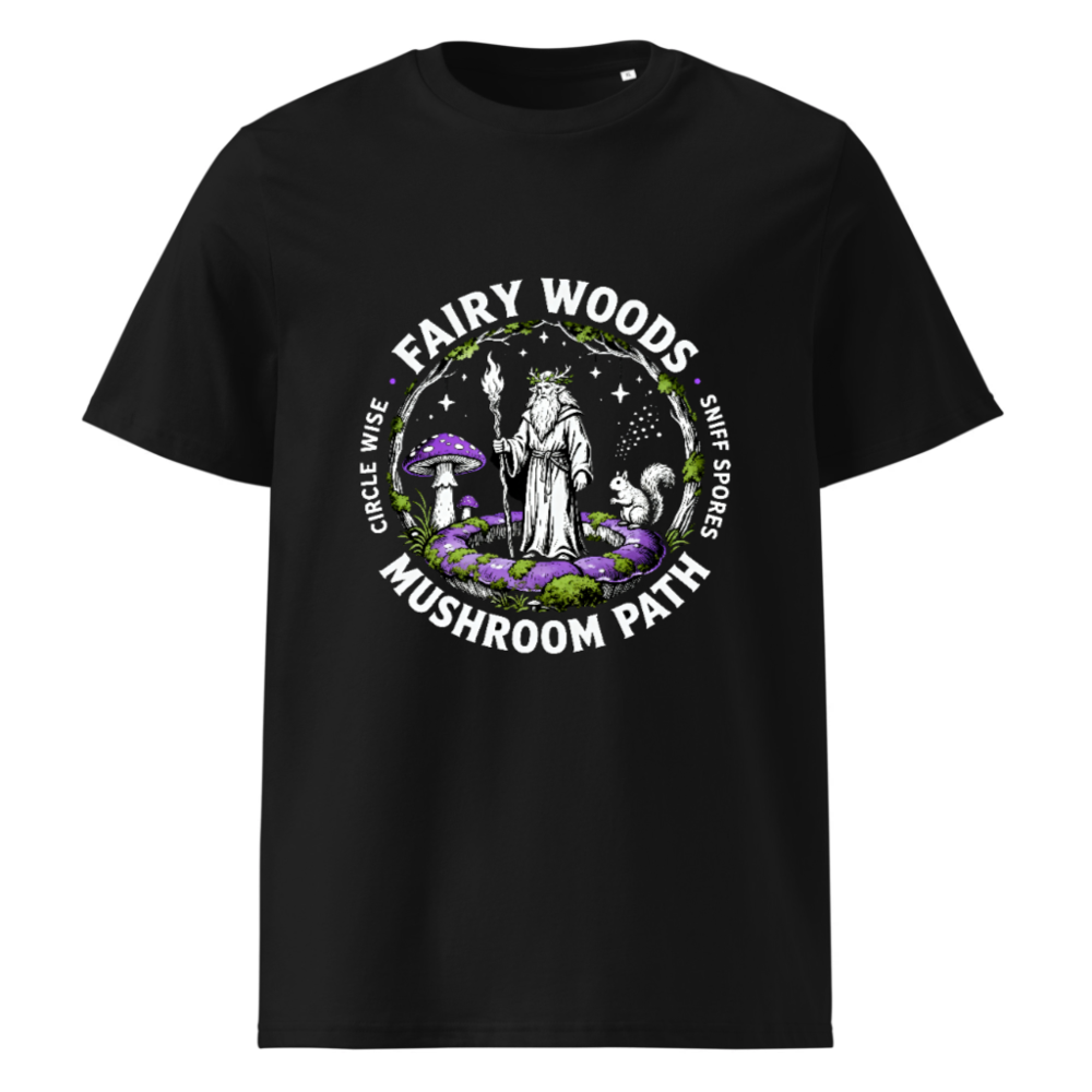Fairy Woods Mushroom Path T-Shirt | Unisex Organic Cotton