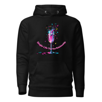 Unisex Premium Pullover Hoodie - Single Life Than Your Relationship Champagne Design