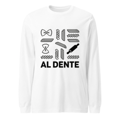 Al Dente Pasta Lover Unisex Long Sleeve Tee - Italian Pasta Design