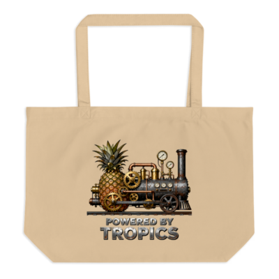 Organic Pineapple Steam Train Tote Bag | Powered by Tropics