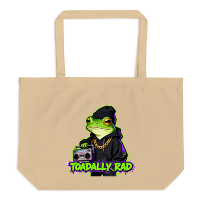 Toadally Rad Organic Tote Bag | Large Eco-Friendly Cotton Tote