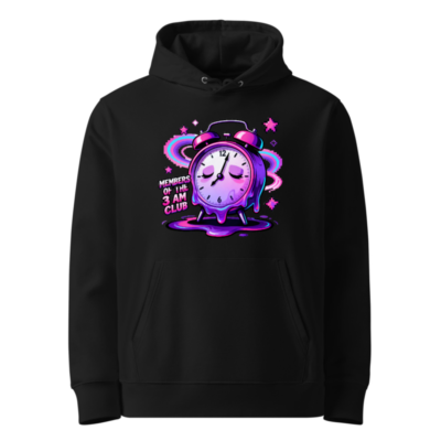 Members of the 3 AM Club Alarm Clock Hoodie - Unisex Eco-Friendly Sweatshirt