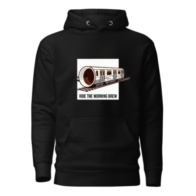 Ride the Morning Brew | Coffee Train Hoodie - Unisex Premium Pullover