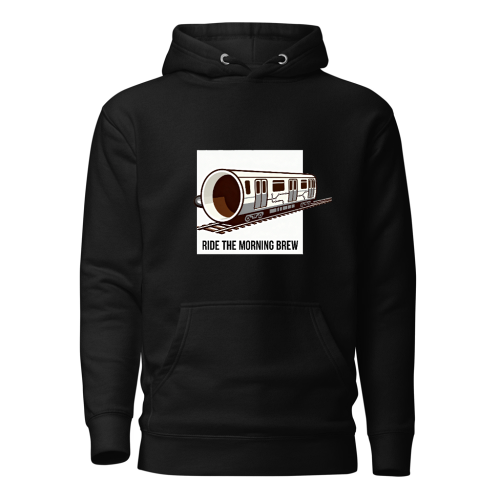 Ride the Morning Brew | Coffee Train Hoodie - Unisex Premium Pullover
