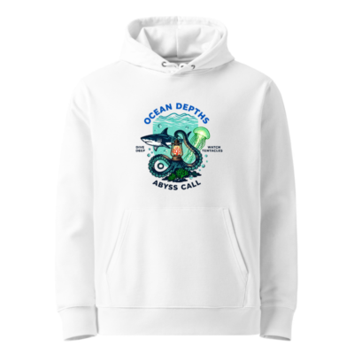 Ocean Depths Hoodie | Unisex Eco-Friendly Sweatshirt with Abyss Call Design