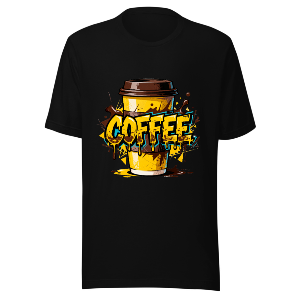 Unisex Coffee T-Shirt - Bold Graphic Design, Comfortable Staple Tee