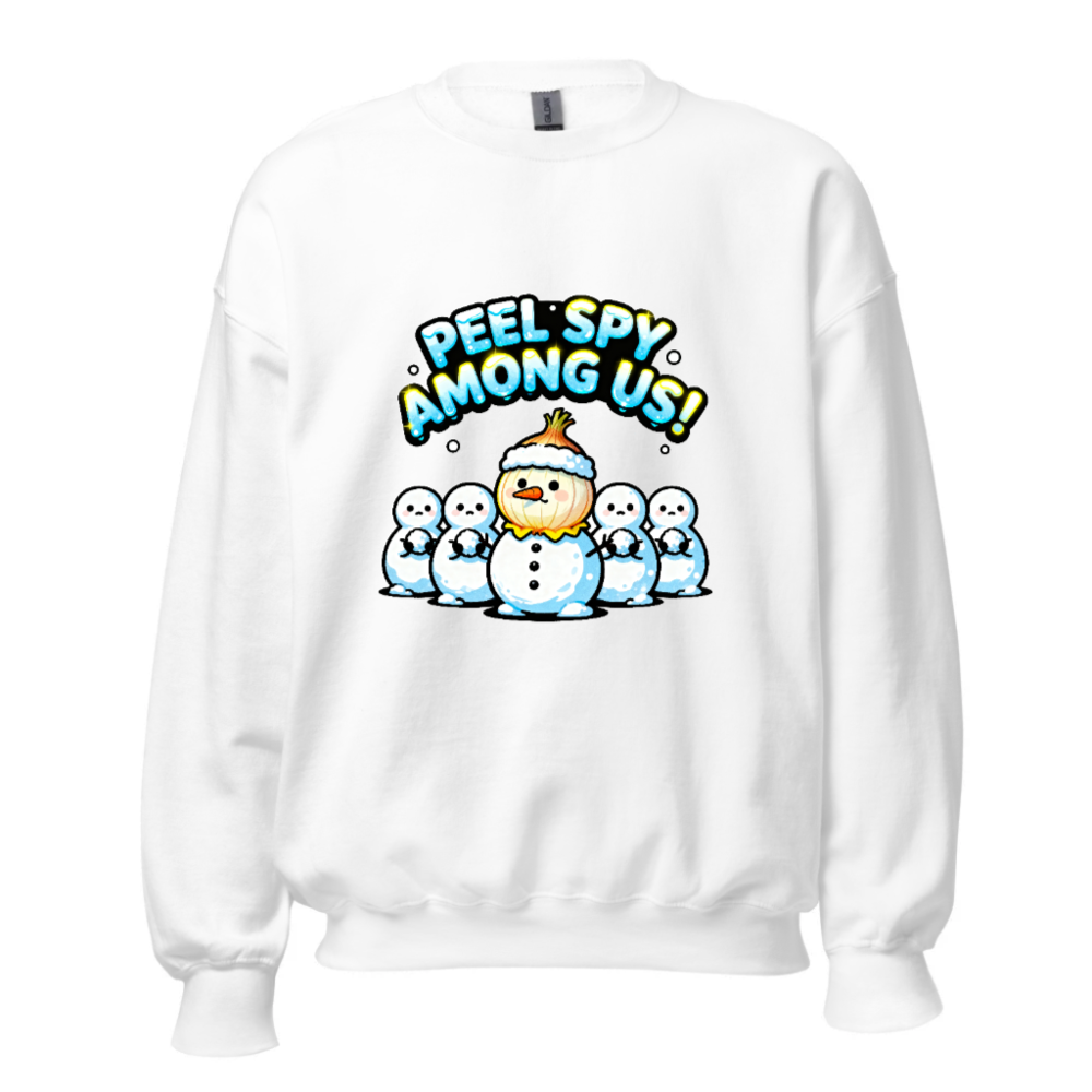 Peel Spy Among Us Snowman Sweatshirt - Unisex Crew Neck