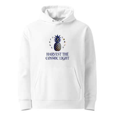 Harvest the Cosmic Light Pineapple Hoodie | Unisex Eco-Friendly Sweatshirt