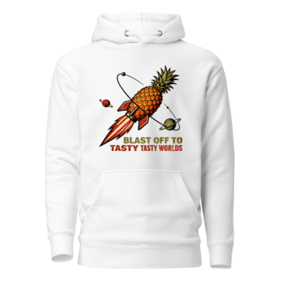 Pineapple Rocket Hoodie - Blast Off to Tasty Tasty Worlds Unisex Pullover