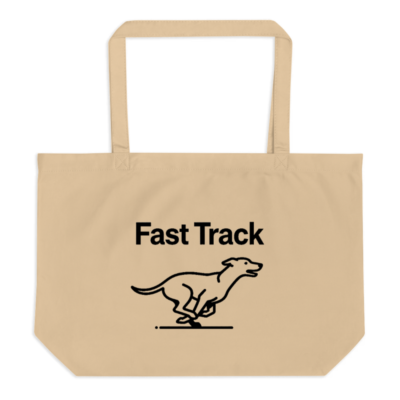 Fast Track Organic Tote Bag | Large Eco-Friendly Canvas Bag