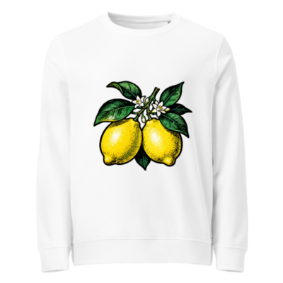 Organic Lemon Branch Sweatshirt | Unisex, Eco-Friendly Cotton