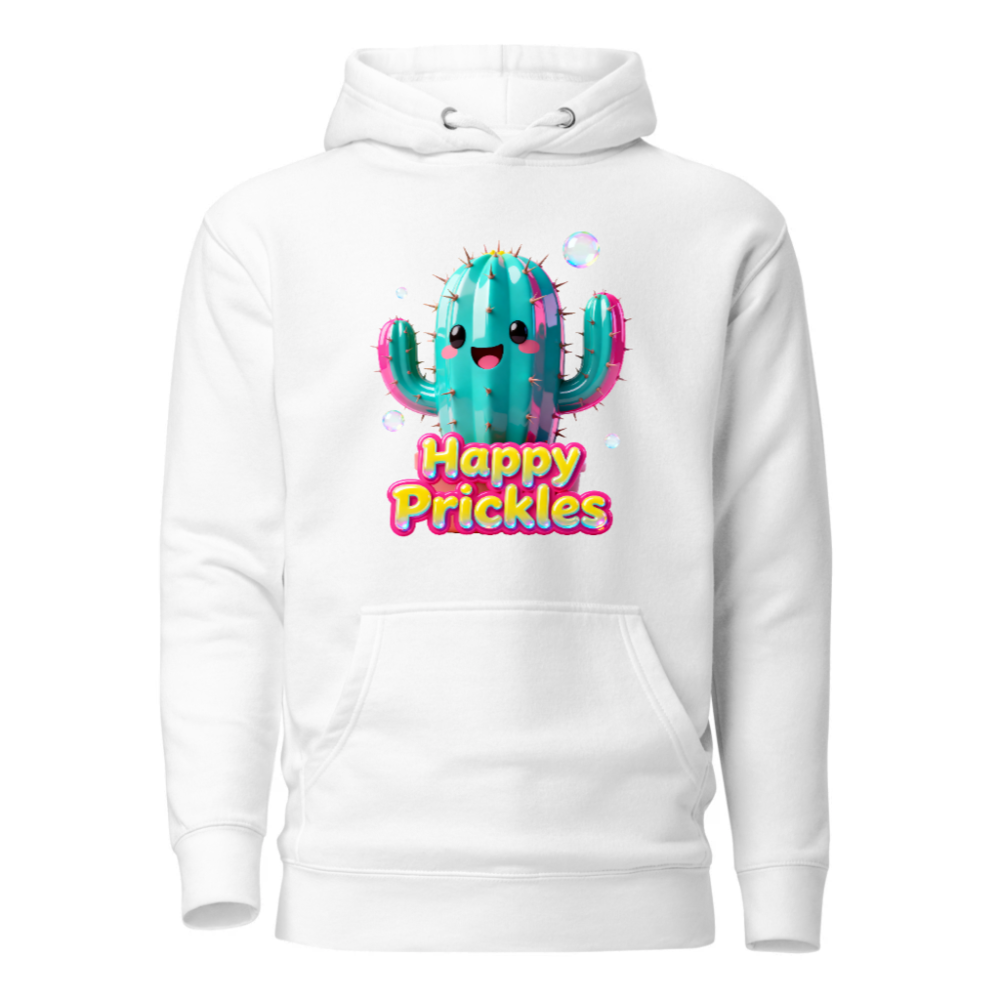 Happy Prickles Cactus Hoodie - Unisex Premium Pullover Hoodie