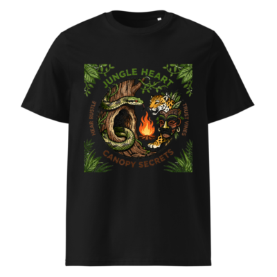 Jungle Heart Unisex Organic Cotton T-Shirt | Eco-Friendly, Sustainable, Ethically Made
