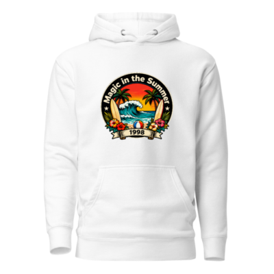 Magic in the Summer 1998 Unisex Premium Pullover Hoodie | Surf Beach Design