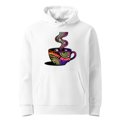 Unisex Eco Hoodie - Groovy Beans Coffee Design, Essential Sustainable Sweatshirt