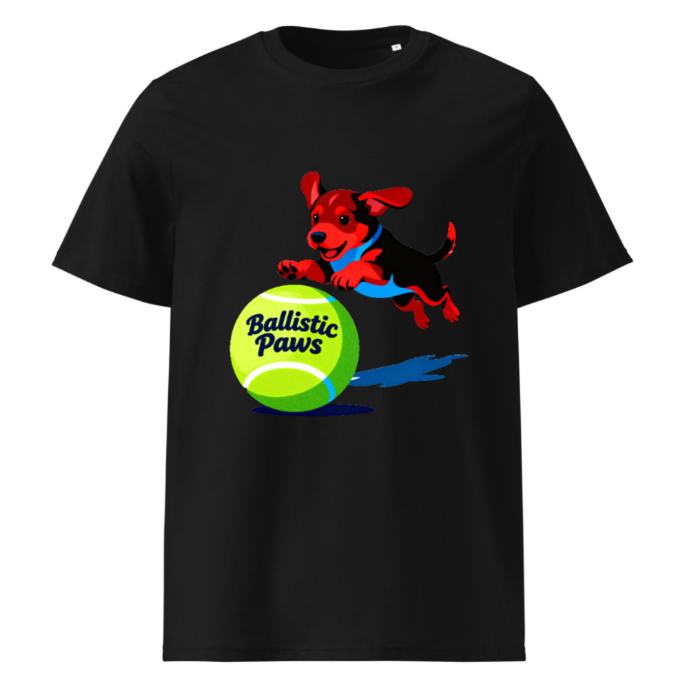 Unisex Organic Cotton T-Shirt | Ballistic Paws Dog Design