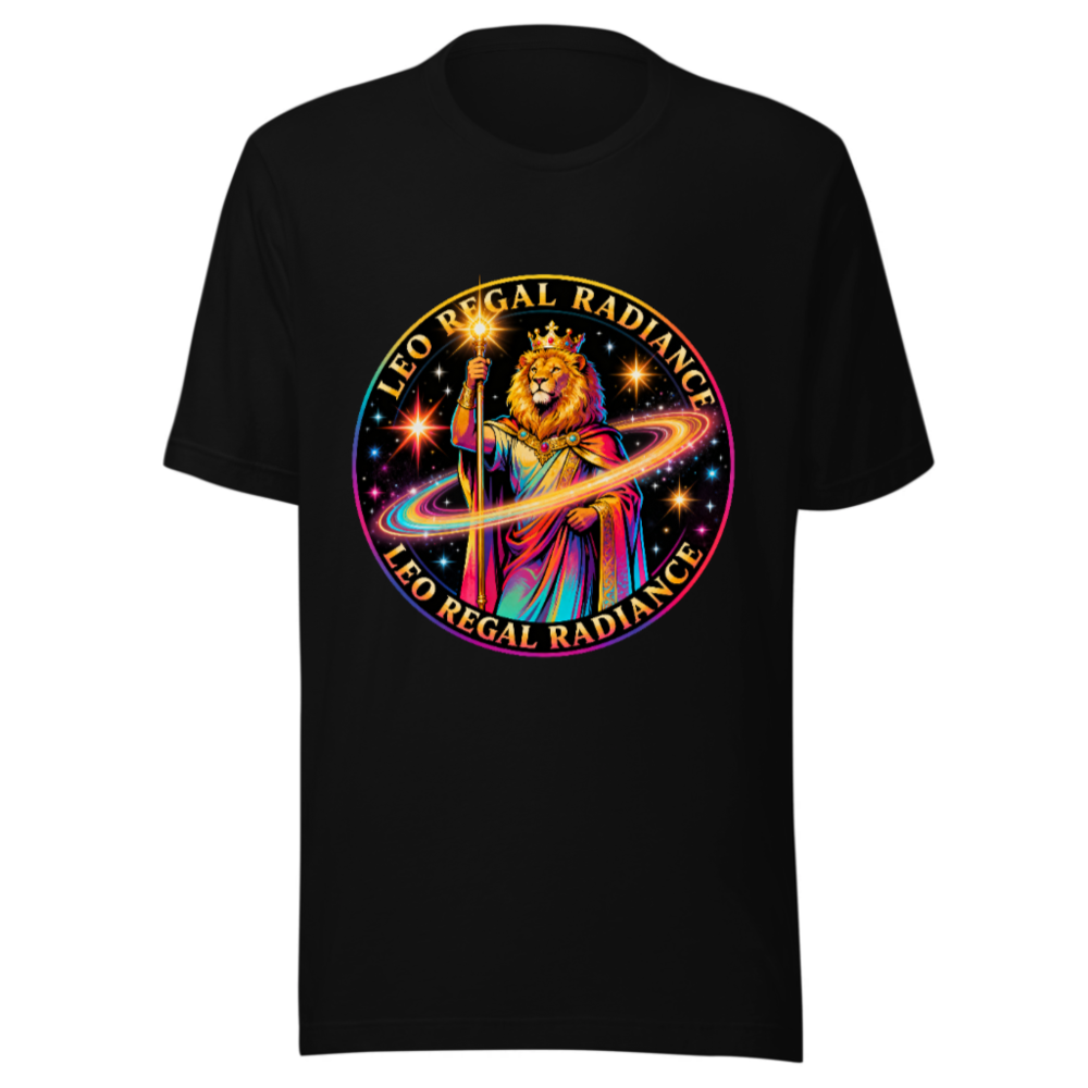 Leo Regal Radiance Unisex T-Shirt - Vibrant Lion King Design