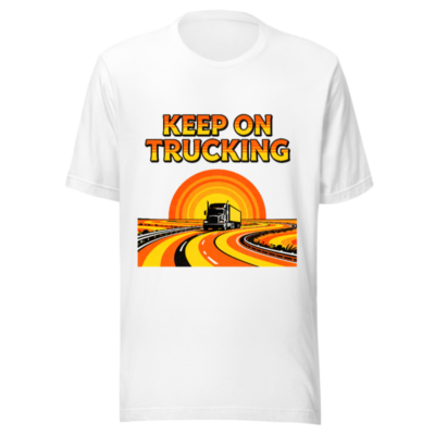 Keep On Trucking Unisex T-Shirt - Vintage Road Design, Comfort Fit