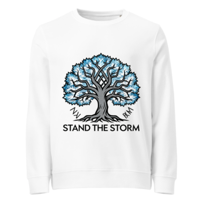Unisex Organic Sweatshirt | Stand the Storm Tree Design