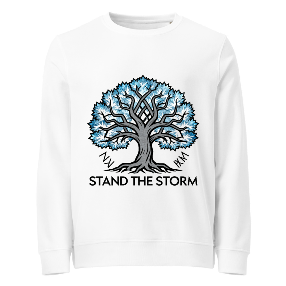 Unisex Organic Sweatshirt | Stand the Storm Tree Design