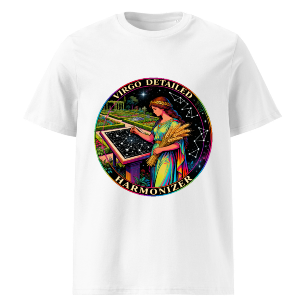 Virgo Detailed Harmonizer Unisex Organic Cotton T-Shirt