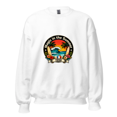 Magic in the Summer 1998 Unisex Crew Neck Sweatshirt | Vintage Surf Beach Design