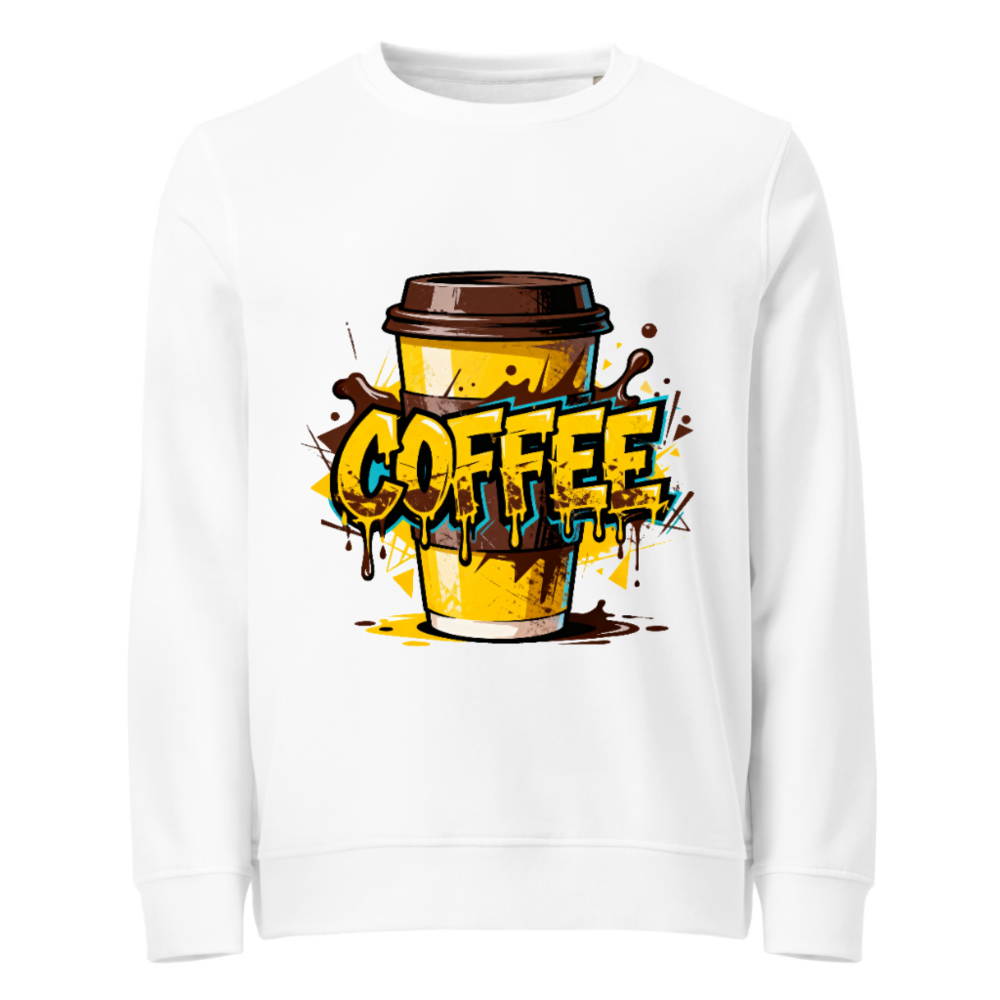 Unisex Organic Coffee Sweatshirt | Eco-Friendly, Comfortable & Trendy
