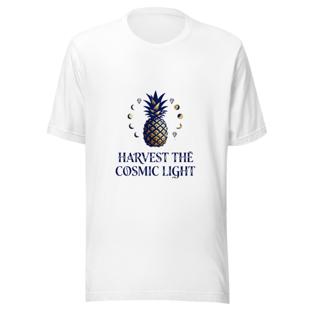 Harvest the Cosmic Light Pineapple Unisex T-Shirt | Premium Staple Tee