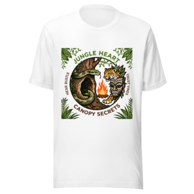 Jungle Heart Unisex Staple T-Shirt | Canopy Secrets, Hear Rustle, Trust Vines