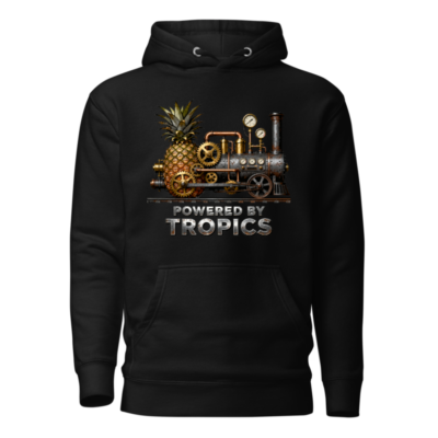 Steampunk Pineapple Train Hoodie - Powered by Tropics Unisex Pullover