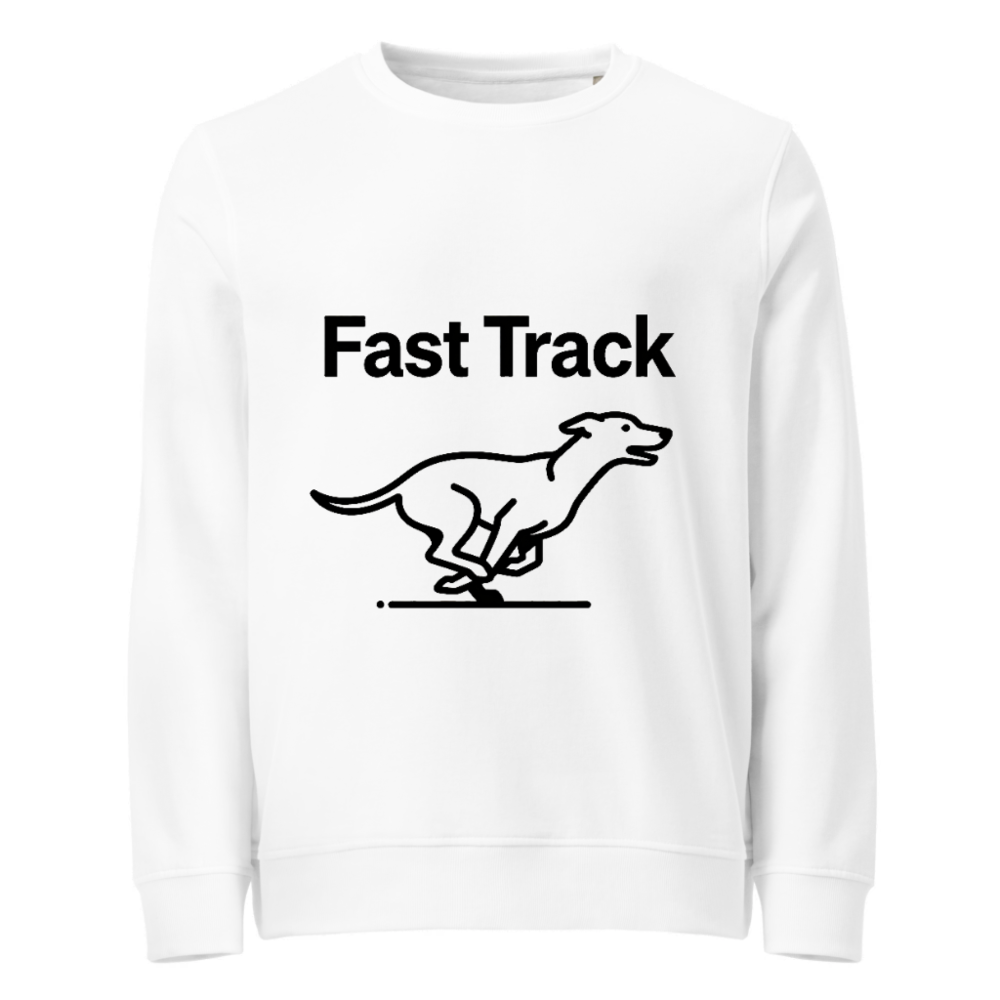 Unisex Organic Sweatshirt | Fast Track Dog Design