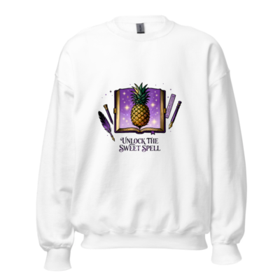 Unisex Pineapple Spell Book Sweatshirt | Unlock the Sweet Spell