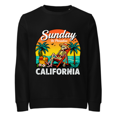 Sunday in Paradise California Organic Sweatshirt - Unisex