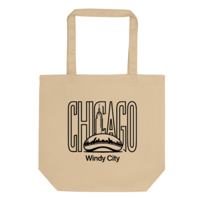 Chicago Windy City Eco Oyster Tote Bag | Reusable Cotton Tote