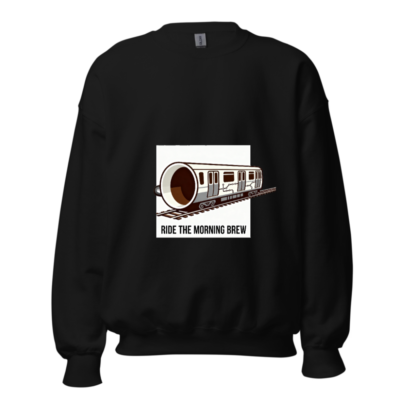 Ride the Morning Brew Coffee Train Sweatshirt | Unisex Crew Neck