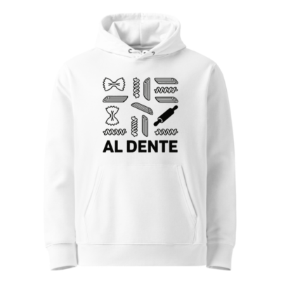 Al Dente Unisex Eco Hoodie | Pasta-Themed Essential Sweatshirt