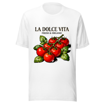 La Dolce Vita Fresh & Organic Tomatoes Unisex T-Shirt - Classic Fit