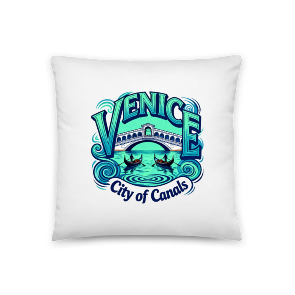 Venice City of Canals Pillow | 18"x18" Basic Pillow