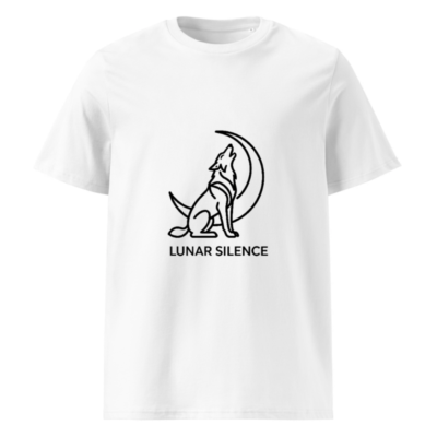 Unisex Organic Cotton T-Shirt | Lunar Silence Wolf Moon Design