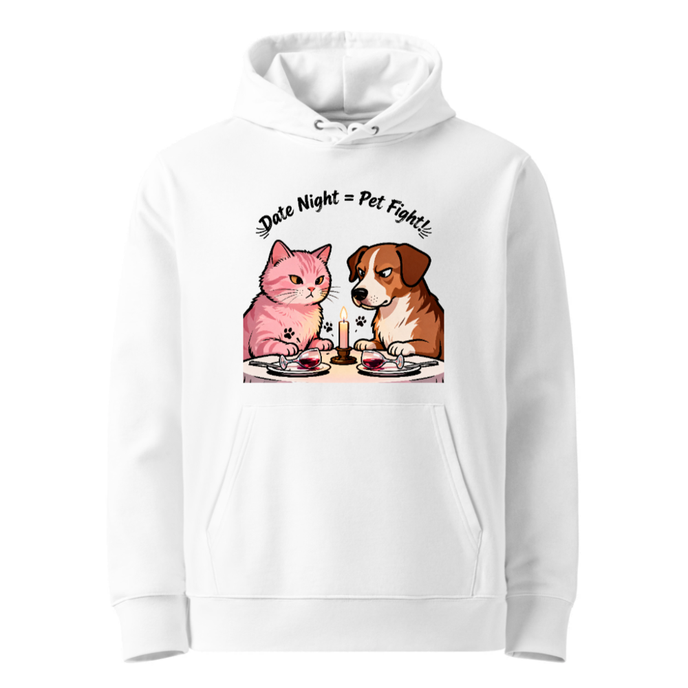 Unisex Eco Hoodie - Pet Fight Date Night Graphic Sweatshirt