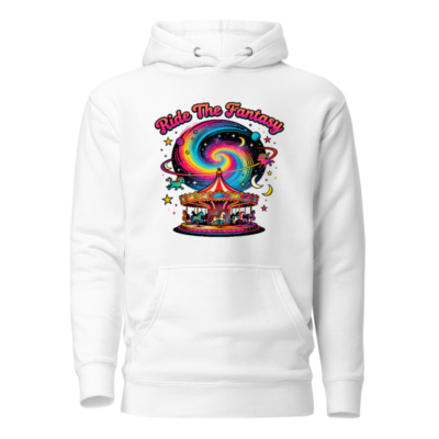 Unisex Premium Pullover Hoodie - Ride The Fantasy Carousel Design