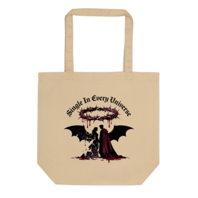 Eco Oyster Tote Bag | Single In Every Universe - Vegan & Sustainable Canvas Tote