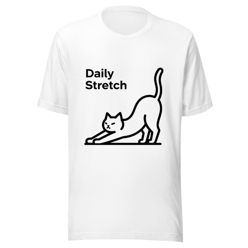 Daily Stretch Cat Unisex T-Shirt | Comfortable Staple Tee for All