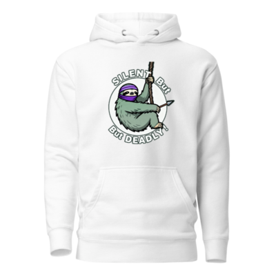 Silent But Deadly Sloth Hoodie - Unisex Premium Pullover