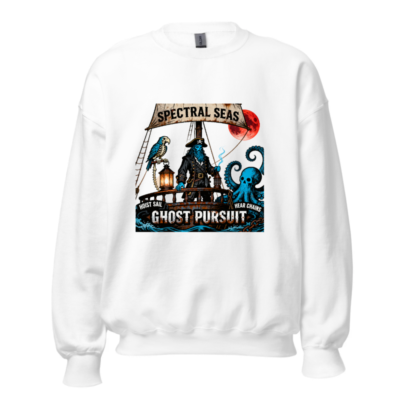 Spectral Seas Ghost Pursuit Unisex Crew Neck Sweatshirt - Hoist Sail, Hear Chains