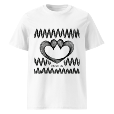 Unisex Organic Cotton T-Shirt | Infinite Us Heart Design, Eco-Friendly & Comfortable