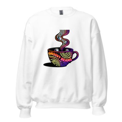 Groovy Beans Disco Coffee Sweatshirt | Unisex Crew Neck