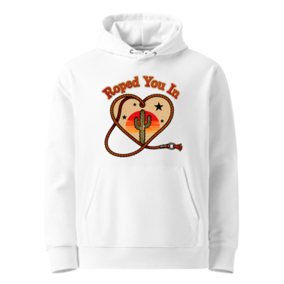 Roped You In Heart Rope Hoodie - Unisex Eco Essential Hoodie