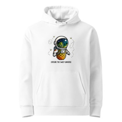Unisex Eco Hoodie - Pineapple Astronaut Design | Explore the Sweet Universe