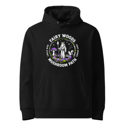 Fairy Woods Mushroom Path Unisex Eco Hoodie - Circle Wise, Sniff Spores